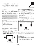 Sonance Visual Performance VP67 LCR Instruction Manual предпросмотр