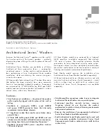 Sonance XBW Specification Sheet preview