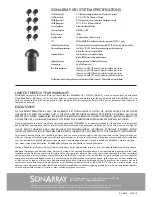 Предварительный просмотр 8 страницы Sonarray SR1 Instruction Manual