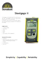 Sonatest Steelgage II Quick Start Manual preview