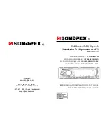 Предварительный просмотр 1 страницы Sondpex RUSX112 User Manual