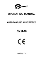 Sonel CMM-10 Operating Manual preview