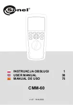 Sonel CMM-60 User Manual preview