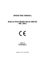 Preview for 5 page of Sonel MIC-2505 Operating Manual