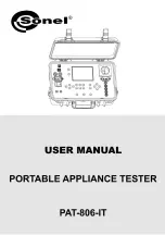 Preview for 1 page of Sonel PAT-806-IT User Manual