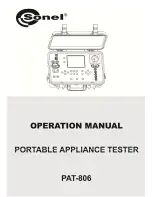 Sonel PAT-806 Operating Manual preview