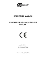 Preview for 3 page of Sonel PAT-806 Operating Manual