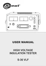 Preview for 1 page of Sonel S-36 VLF User Manual