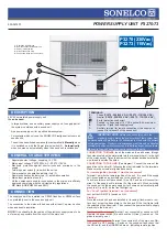 Preview for 1 page of Sonelco P3270 Manual