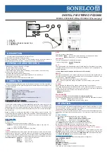 Предварительный просмотр 1 страницы Sonelco PCD3666 Quick Start Manual