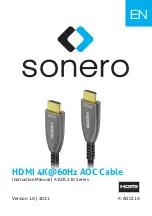 Sonero X-AOC210 Series Instruction Manual предпросмотр