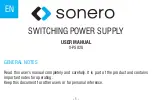 Предварительный просмотр 1 страницы Sonero X-PS020 User Manual