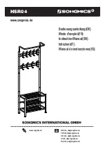 Songmics HSR04 Instruction Manual предпросмотр