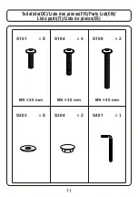 Предварительный просмотр 11 страницы Songmics OBN83 Instruction Manual