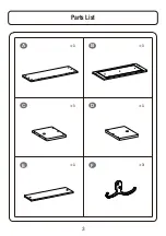 Предварительный просмотр 3 страницы Songmics ULES01 Assembly Manual