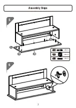 Предварительный просмотр 7 страницы Songmics ULES01 Assembly Manual