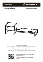 Preview for 1 page of Songmics ULLD217 Assembly Manual