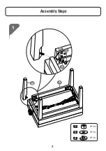 Предварительный просмотр 4 страницы Songmics ULPB57 Assembly Manual