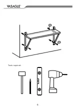 Предварительный просмотр 6 страницы Songmics VASAGLE LCR01/001 Quick Start Manual