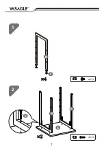 Preview for 7 page of Songmics VASAGLE LET24 Assembly Instructions Manual