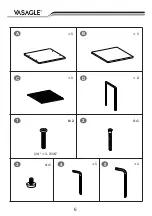 Предварительный просмотр 6 страницы Songmics VASAGLE LET47 Instruction Manual