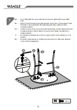 Предварительный просмотр 9 страницы Songmics Vasagle LET56 Assembly Instructions Manual