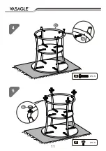 Предварительный просмотр 11 страницы Songmics Vasagle LET56 Assembly Instructions Manual