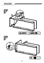 Preview for 14 page of Songmics VASAGLE LHS30 Manual