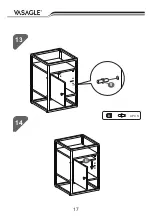 Предварительный просмотр 17 страницы Songmics VASAGLE LNT05 Manual