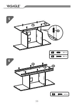 Предварительный просмотр 11 страницы Songmics VASAGLE LTV39 Instructions Manual