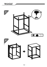 Preview for 10 page of Songmics VASAGLE LVT020B01 Instructions Manual