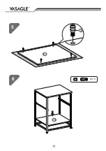 Preview for 11 page of Songmics VASAGLE LVT020B01 Instructions Manual