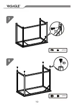 Preview for 10 page of Songmics VASAGLE LWD041 Quick Start Manual