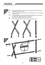 Предварительный просмотр 9 страницы Songmics VASAGLE LWD70 Manual