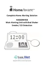 Preview for 1 page of Sonic Alert HomeAware HA360MVSB Manual