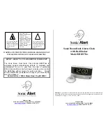 Preview for 1 page of Sonic Alert SBD375ss Operating Instructions