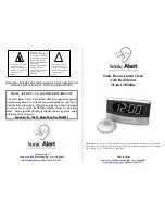 Sonic Alert SONIC BOOM ALARM CLOCK SB300SS User Manual preview