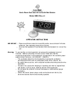 Preview for 1 page of Sonic Alert Sonic Boom SBD375ss-v3 Operation Instructions Manual