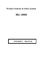 Sonic Safety HG-1000 Owner'S Manual preview