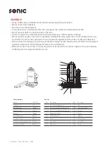 Предварительный просмотр 2 страницы Sonic 4800703 Instructions Manual