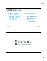 Preview for 16 page of Sonic SoundClip-A Manual