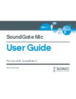 Preview for 1 page of Sonic SoundGate Mic User Manual