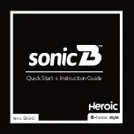 sonicB B HEROIC Quick Start And Instructions preview