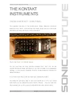 Preview for 9 page of SONICCOUTURE ONDES User Manual