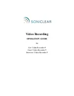 Предварительный просмотр 1 страницы Soniclear Court Video Recorder 9 Operation Manual