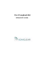 Soniclear Evo 4 Operation Manual предпросмотр