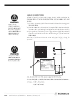 Предварительный просмотр 11 страницы Sonics H520 T/E Instruction Manual