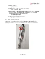 Предварительный просмотр 15 страницы Sonics VCX130 PB Operation Manual