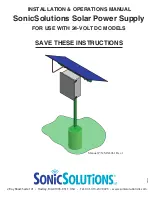 Preview for 1 page of SonicSolutions MNL061 Installation & Operation Manual