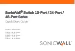 Предварительный просмотр 1 страницы SonicWALL 10-Port Series Quick Start Manual